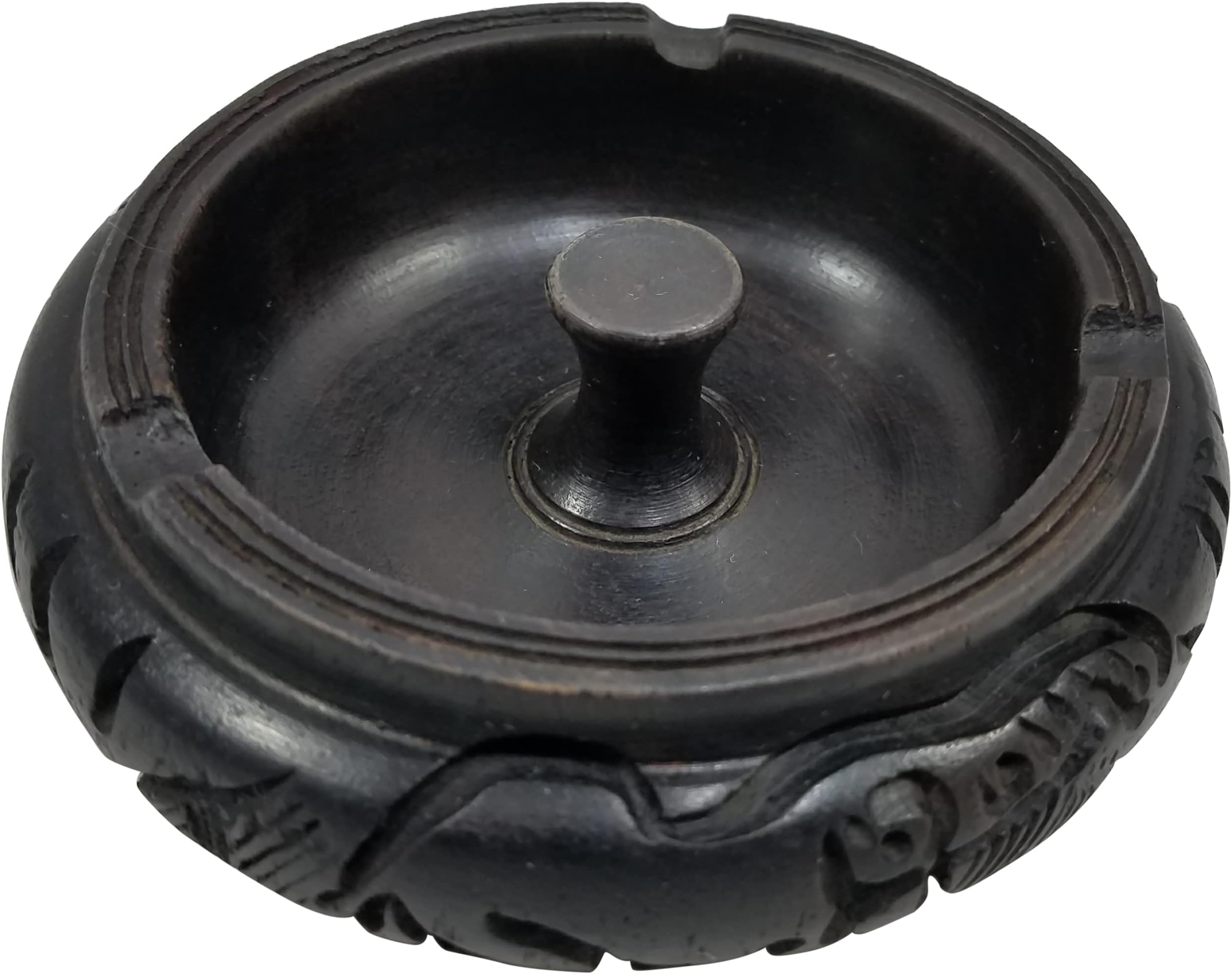 Decorative Ebony Wood African Maasai Masai Ash Tray