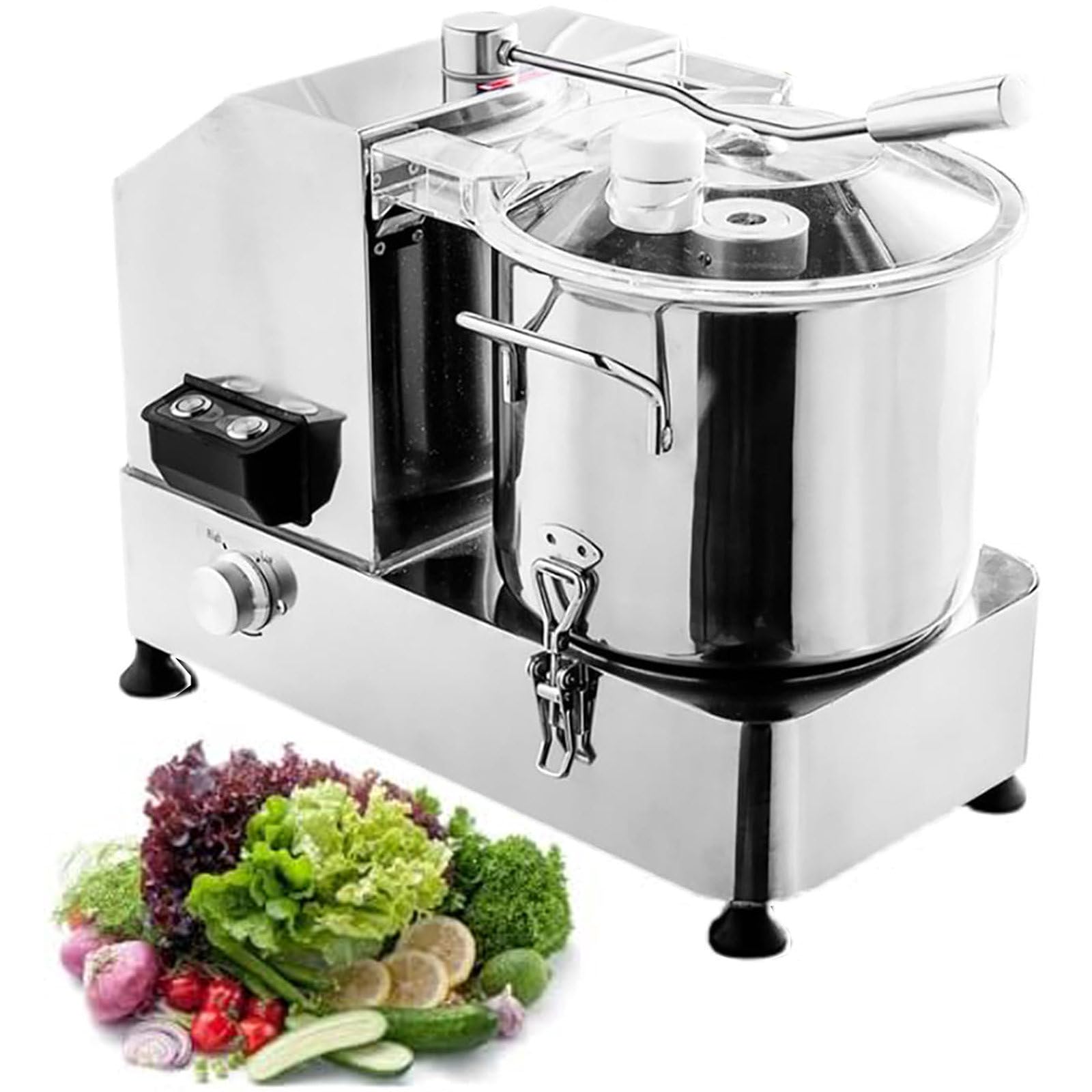 XueFulxion Commercial Vegetable Chopper & Electric Dicer Machine Effortlessly slices,dices,and chops tomatoes,onions,cucumbers,potatoes,carrots,and herbs for salads,soups HR6