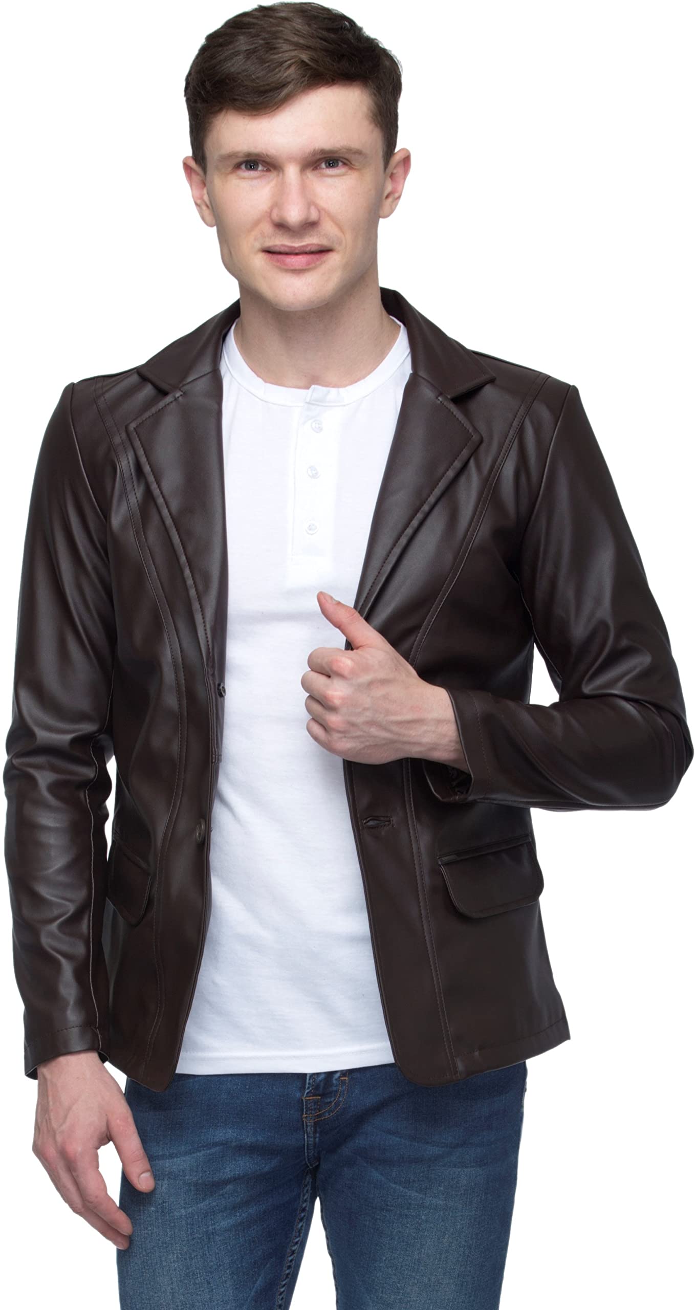 Wolver' Men's Slim Fit Solid Casual/Formal Blazer-picture-52