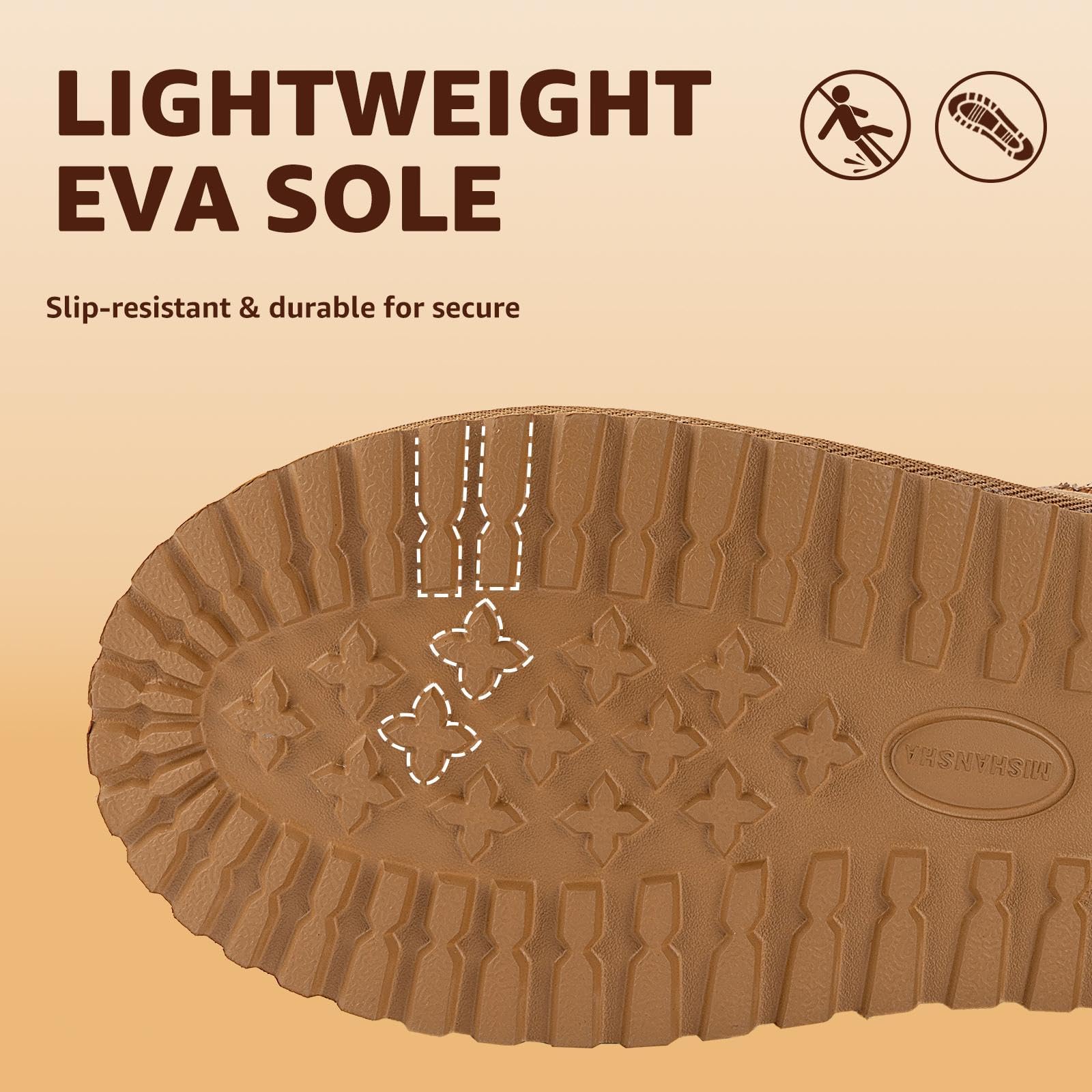 Mishansha Damen Hausschuhe Winter Warme Pantoffeln Elegant 36-42 EU | Feste Sohle, Frauen Pantoffeln, Indoor, Outdoor Slipper, Plateauschuhe, Clogs, Rutschfest, Alltag, Terrasse, Kuschelig
