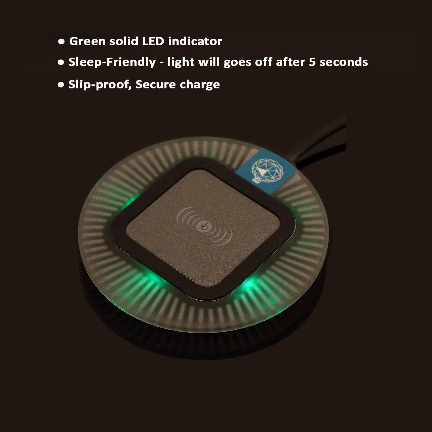 Wireless Charger Kit for iPhone 7 Plus, 2-in-1 Wireless Charging Receiver Case and Sleep-Friendly Charging Pad for iPhone 7 Plus