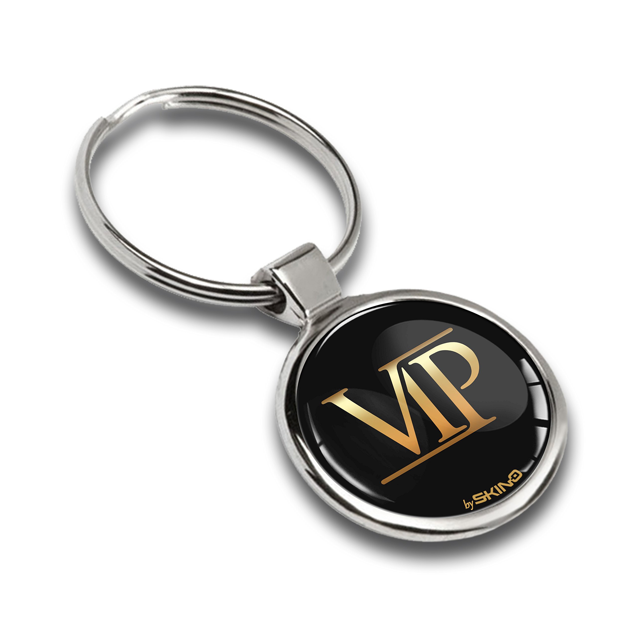 Skinoeu Unisex Silver Skinoeu® Metal 3D Keyring Key Ring Chain Stainless Steel Gift Box Men Women Keychain Bag Accessories Jewelry Handbag Vip Emblem Kk 173