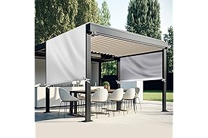 Universal Pergola Canopy Replacement for 12'x10' Pergolas, Waterproof Canopy Top Cover for...