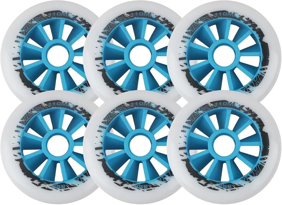 90mm / 100mm / 110mm Rodas De Skate Em Linha 85a Rodas De Patins Para Substituição De Roda De Lâmina De Rolo, White, 110mm
