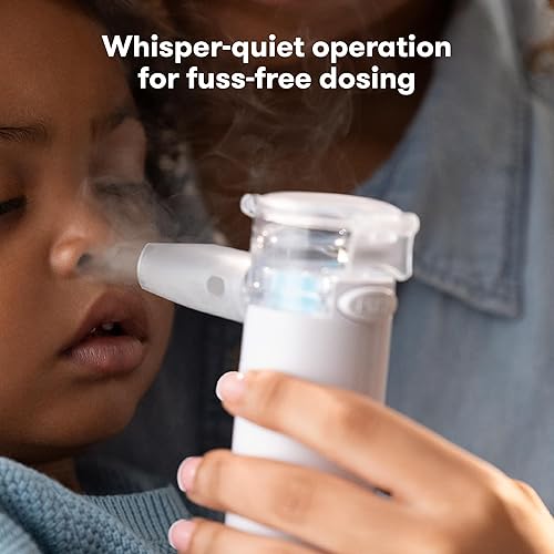 Miniatura 4 de Frida Baby Nebulizador para bebés, nebulizador portátil para niños, bebés, bebés y adultos, nebulizador de mano ultra silencioso con máscara +