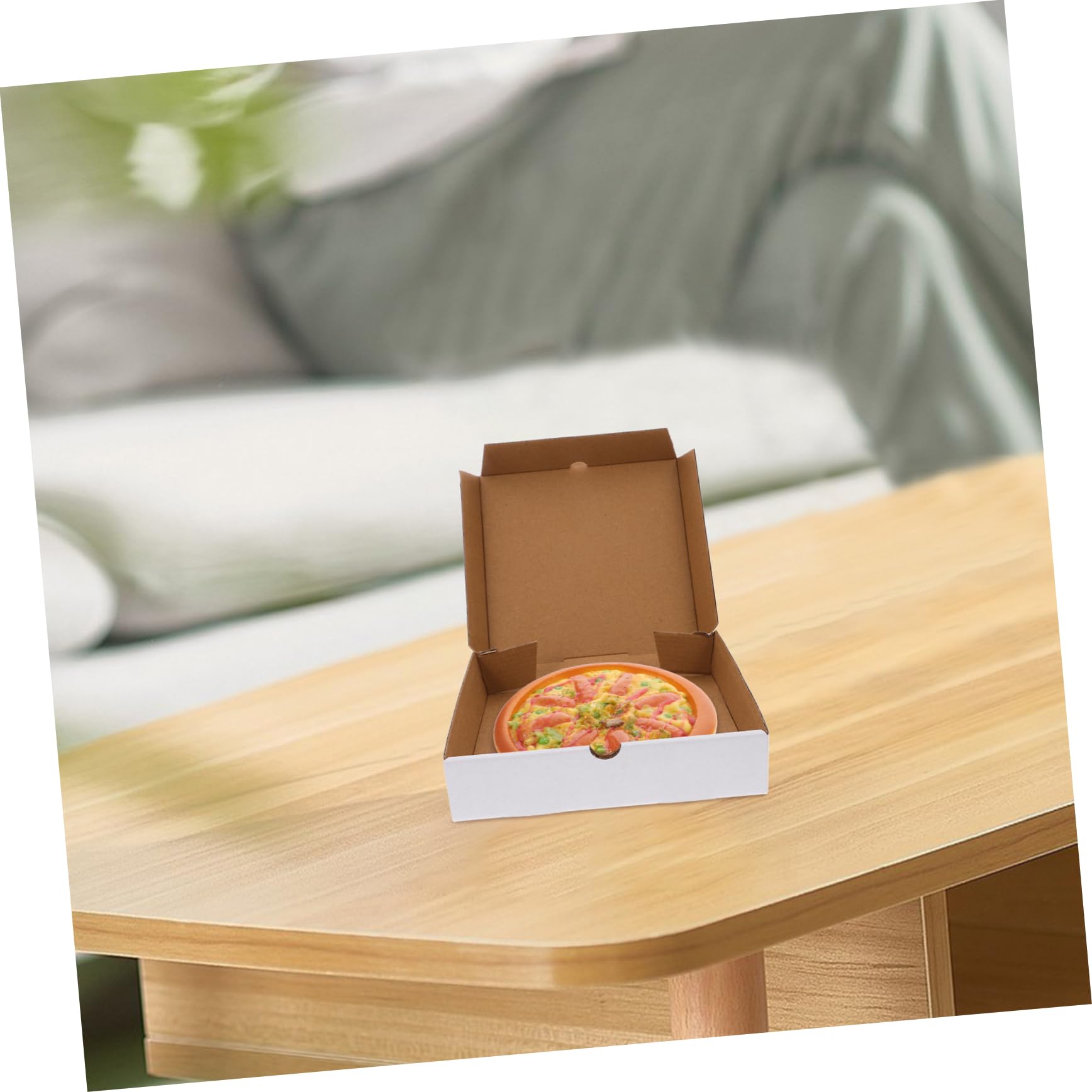 UKCOCO 30pezzi Scatole Di Cartone Ondulato Per Pizza Scatole Vuote Per Asporto e Spedizione Bianche Per Pizza Torte e Biscotti