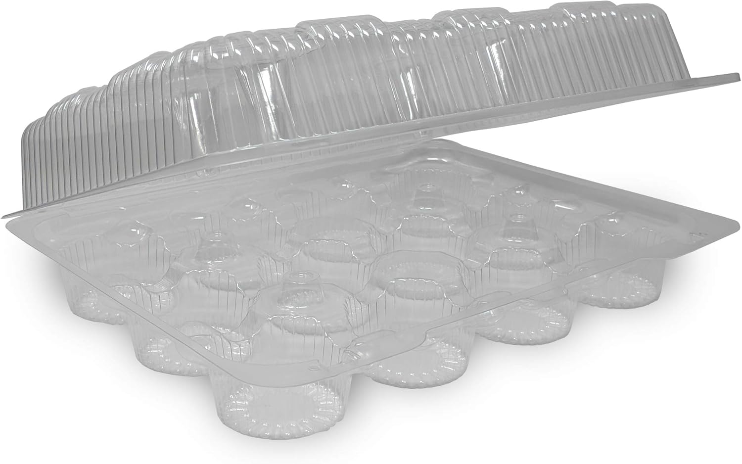 Detroit Forming LBH9222 Clear Hinged Cupcake or Muffin Container 100 Per Case