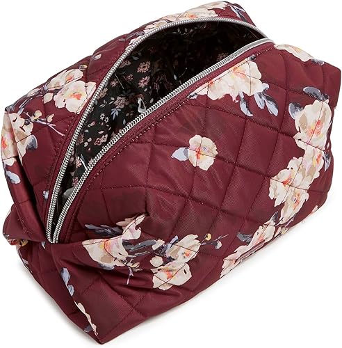 Miniatura 2 de Vera Bradley Bolsa organizadora de maquillaje cosmético grande de sarga de rendimiento para mujer