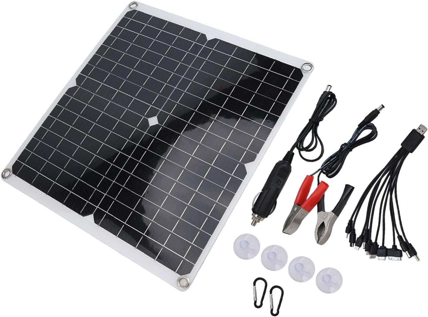 Kit Pannello Fotovoltaico 50W batteria 38 ah 12 vlt kit solare Pwm
