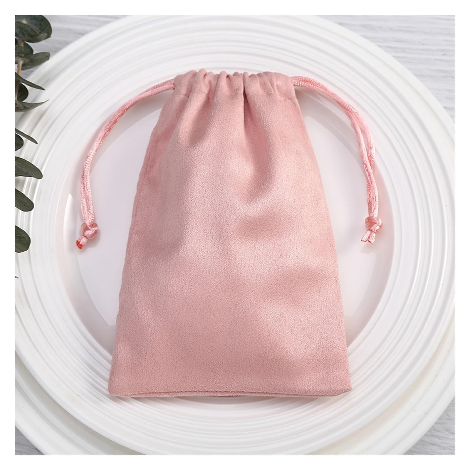 WENH Pochettes d'emballage de bijoux en flanelle, 50 pièces, sac cadeau for cadeaux de mariage, pochette à cordon de serrage en velours Tarot for maquillage cosmétique, bagues, boucles d'oreilles(13x1