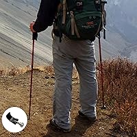Vista 7 de Paquete de 2 manijas de bloqueo para bastón de caminar, poste de escalada, bloqueo externo, clips de bloqueo para bastón de trekking, pieza