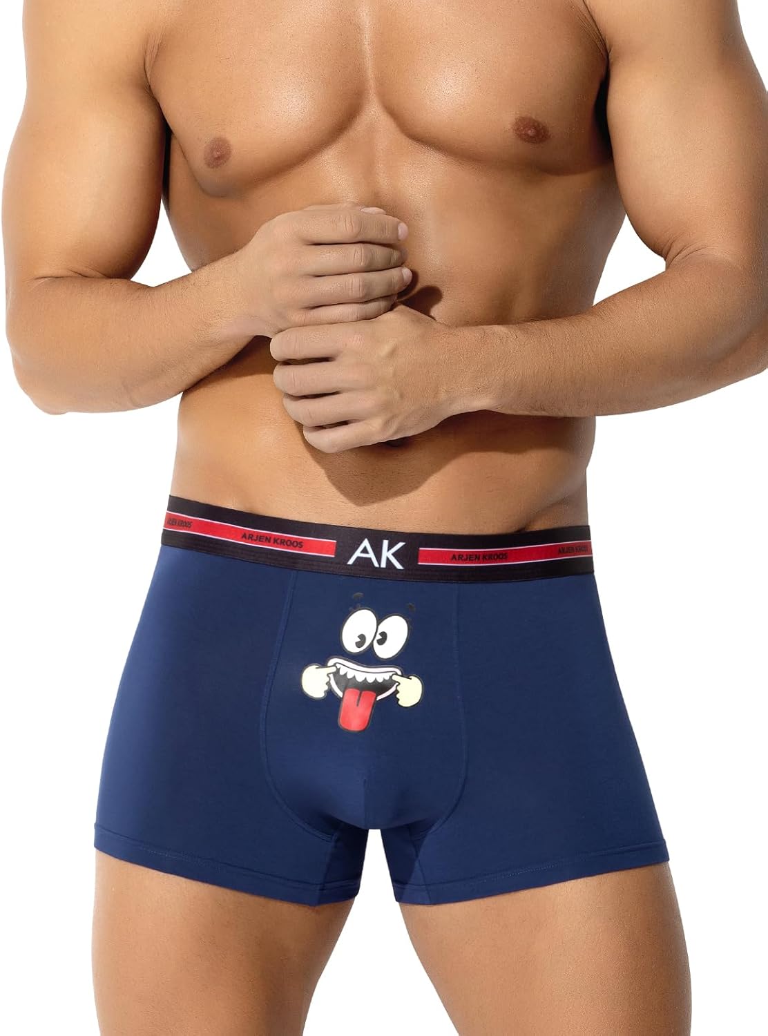 Arjen Kroos Men's Valentines Funny Novelty Underwear Trunks Sexy Cotton Boxer Briefs for Men 1 Pack