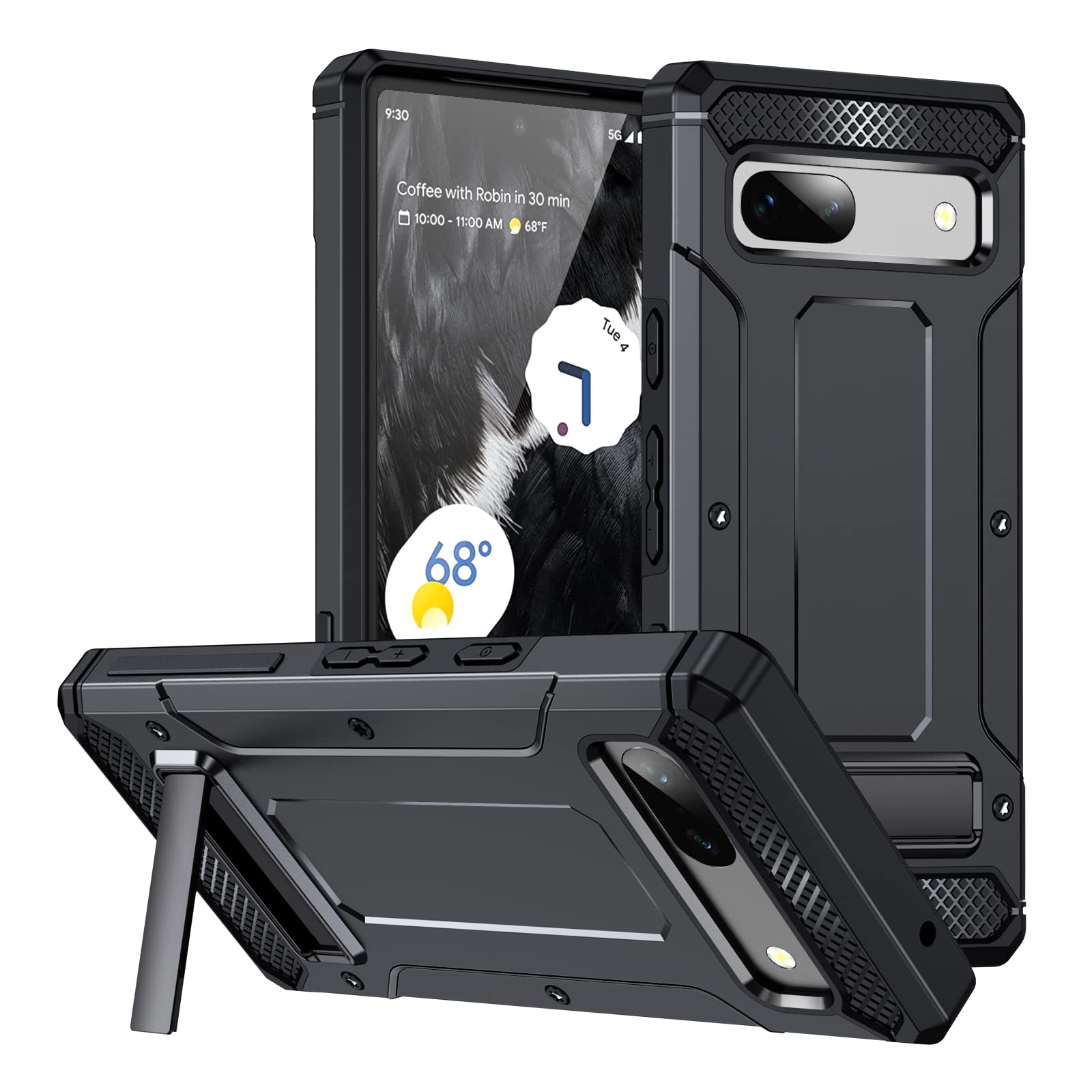 Sandstone® Rugged Case Compatible for Google Pixel 8 Shockproof, TPU + PC Double Layer Protection Phone Case with Invisible Stand - Black (B0CFR5CHV7) Amazon Price History, Amazon Price Tracker