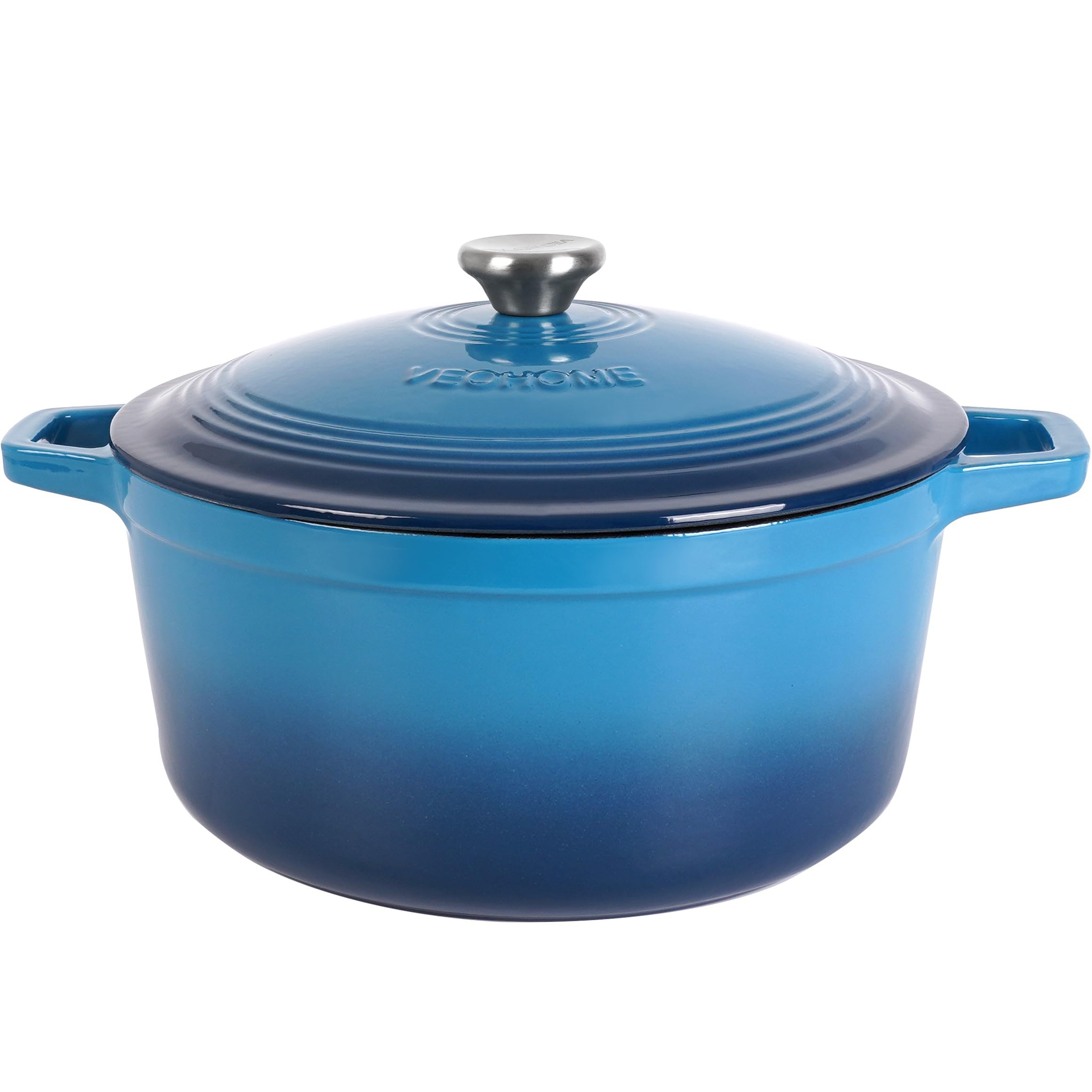 Geëmailleerde Gietijzeren Stoofpot - Duurzame Braadpan - 6L - Groen - 28cm Geëmailleerde Gietijzeren Stoofpot - Duurzame Braadpan - 6L - Groen - 28cm