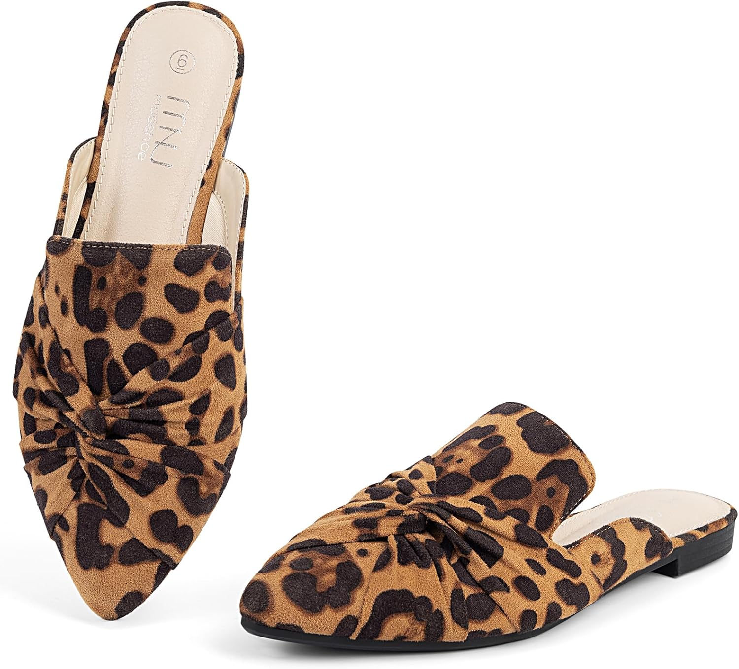 MUSSHOE Mules for Women – Backless Knot Flats