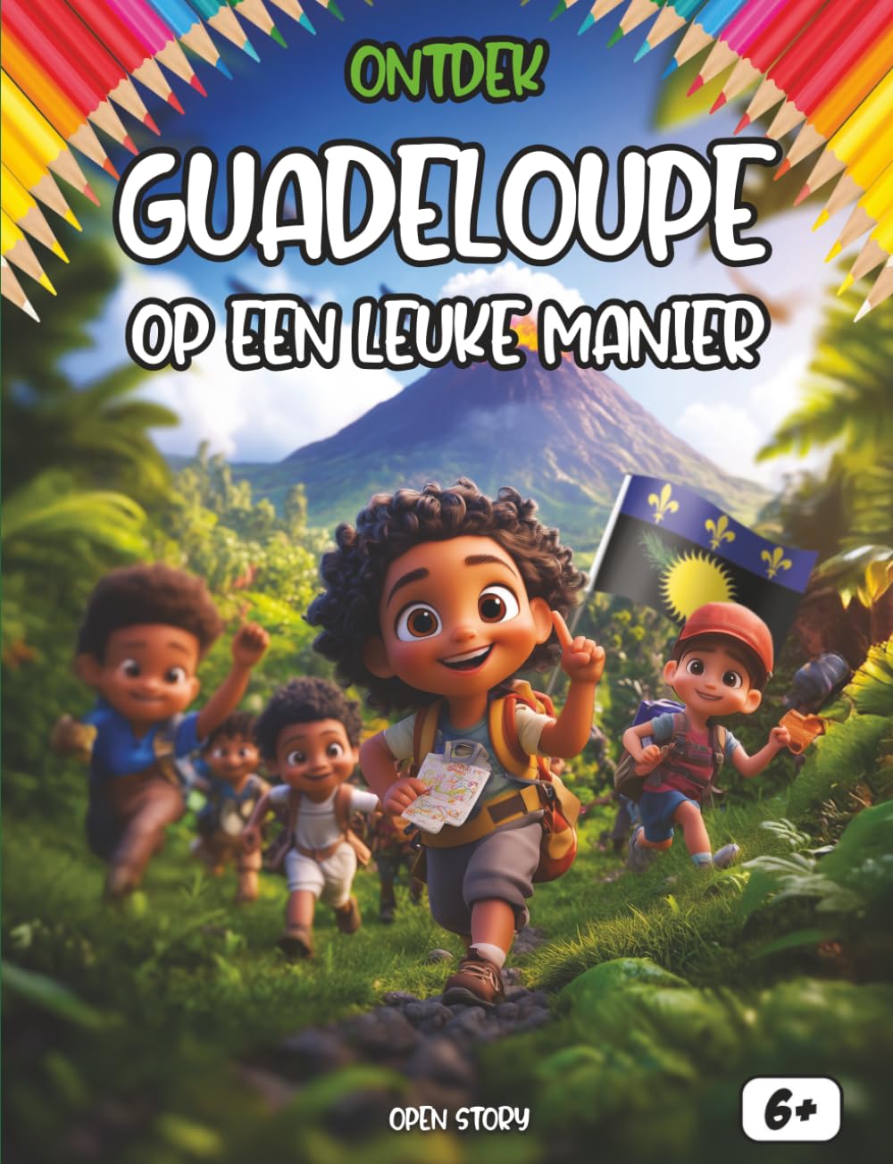 Ontdek Guadeloupe op een leuke manier: Een educatieve reis naar de Caraïben - Geschiedenis, Cultuur, Legendes en Gastronomie - Met Quizzen en Kleurplaten - Voor kinderen vanaf 6 jaar
