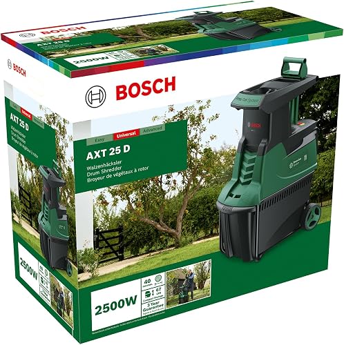 Bosch Broyeur de jardin silencieux - AXT 25 D | 2 500 W ; conçu pour le bois et les arbustes épineux ; bac de ramassage intégré de 53 L Bosch Broyeur de jardin silencieux - AXT 25 D | 2 500 W ; conçu pour le bois et les arbustes épineux ; bac de ramassage intégré de 53 L - 6