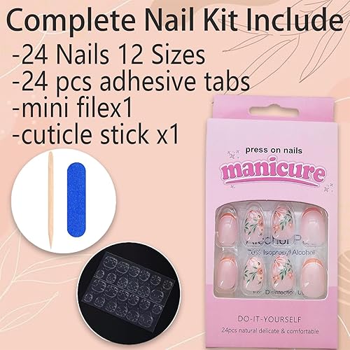 Miniatura 5 de Uñas postizas medianas a presión con pegamento color macarrón con diseños degradados de color macarrón, uñas postizas con purpurina de cobertura
