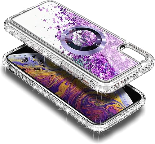 Miniatura 3 de NGB Supremacy Funda magnética para iPhone XR compatible con Magsafe con protector de pantalla de vidrio templadocordón para la muñeca, bonita funda