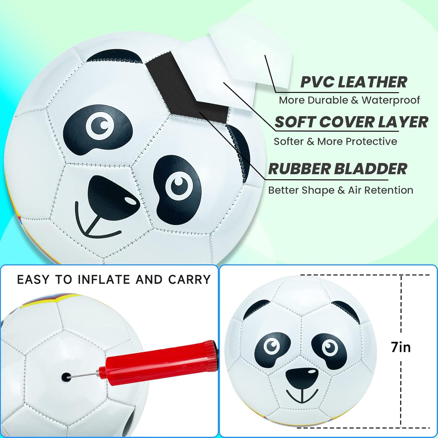 YongnKids Kids Football Mini Footballs for Kids Toddlers Cartoon