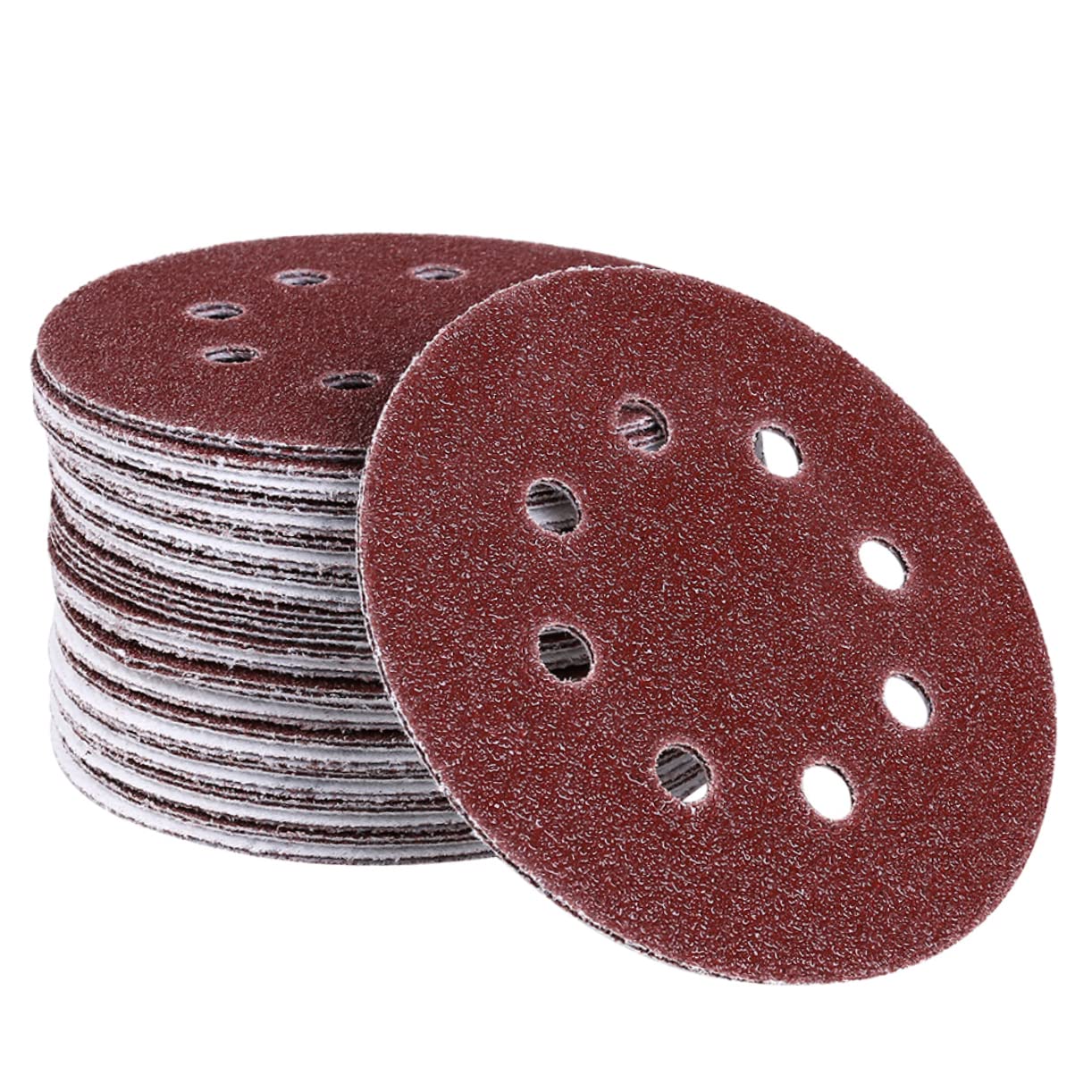 BESTOYARD 25Pcs Hook and Loop Sanding Discs Grit Circular Pads for Surface Conditioning Moisture Heat Resistant for Daily Use