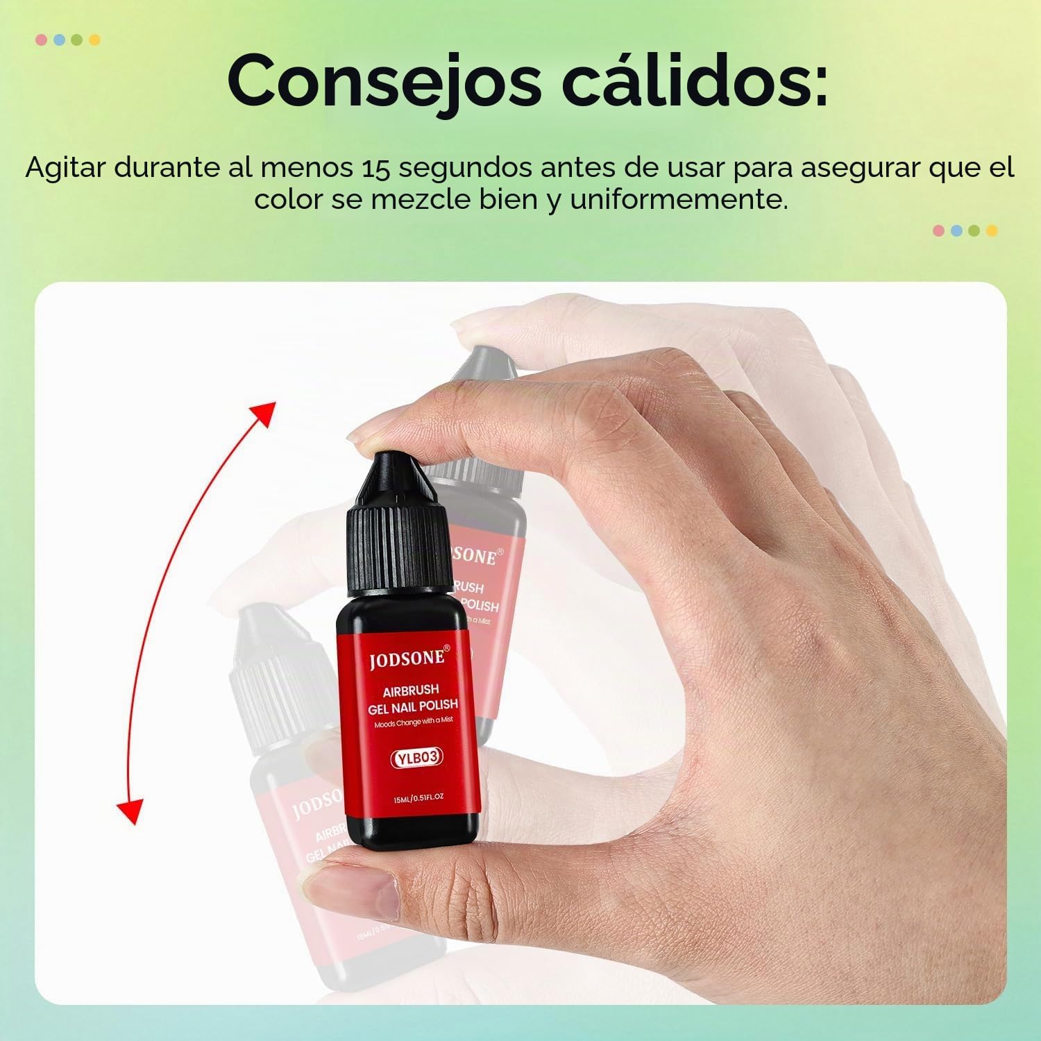 JODSONE Juego de esmaltes de uñas de gel con aerógrafo de 20 colores para gradientes de uñas, esmalte de uñas de gel sin disolución para manualidades, varios patrones, regalos de vacaciones para niñas