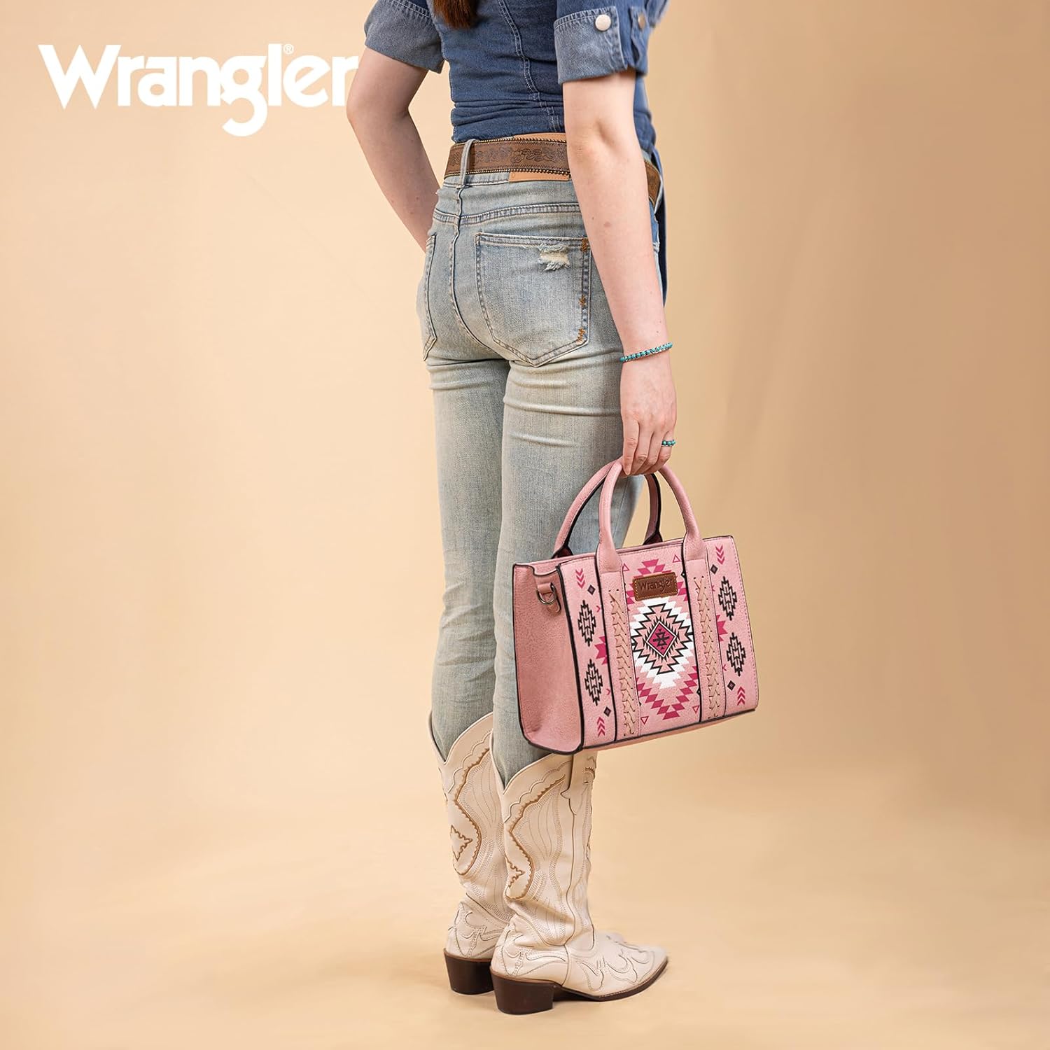 Wrangler Tote Bag for Women Western Purse and Aztec Satchel Handbag - Image 2