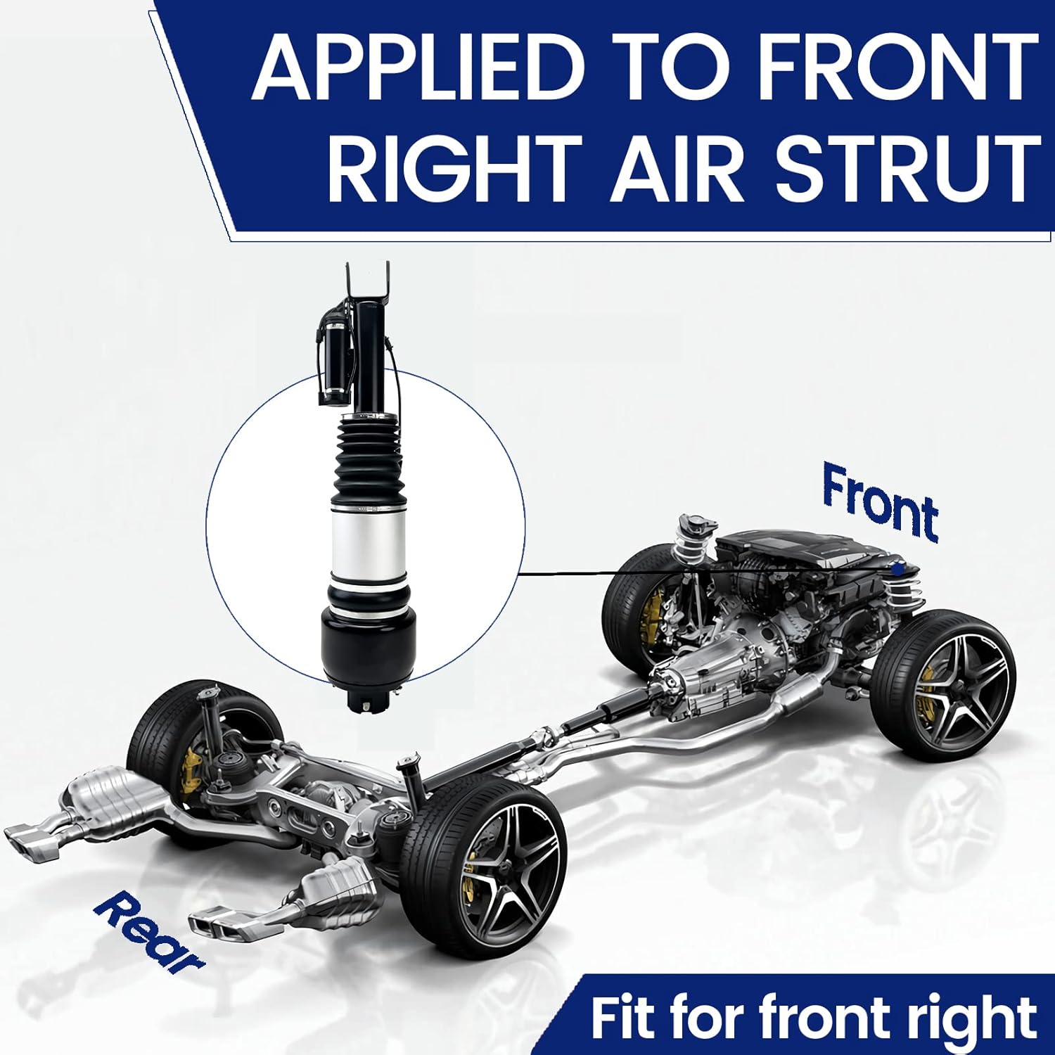 Front Right Air Strut Suspension Shock Absorber, Compatible with Benz CLS350 CLS500 CLS550 E280 E320 E350 E500 E550, 2113205413 211320541380 211320541389 2113206213
