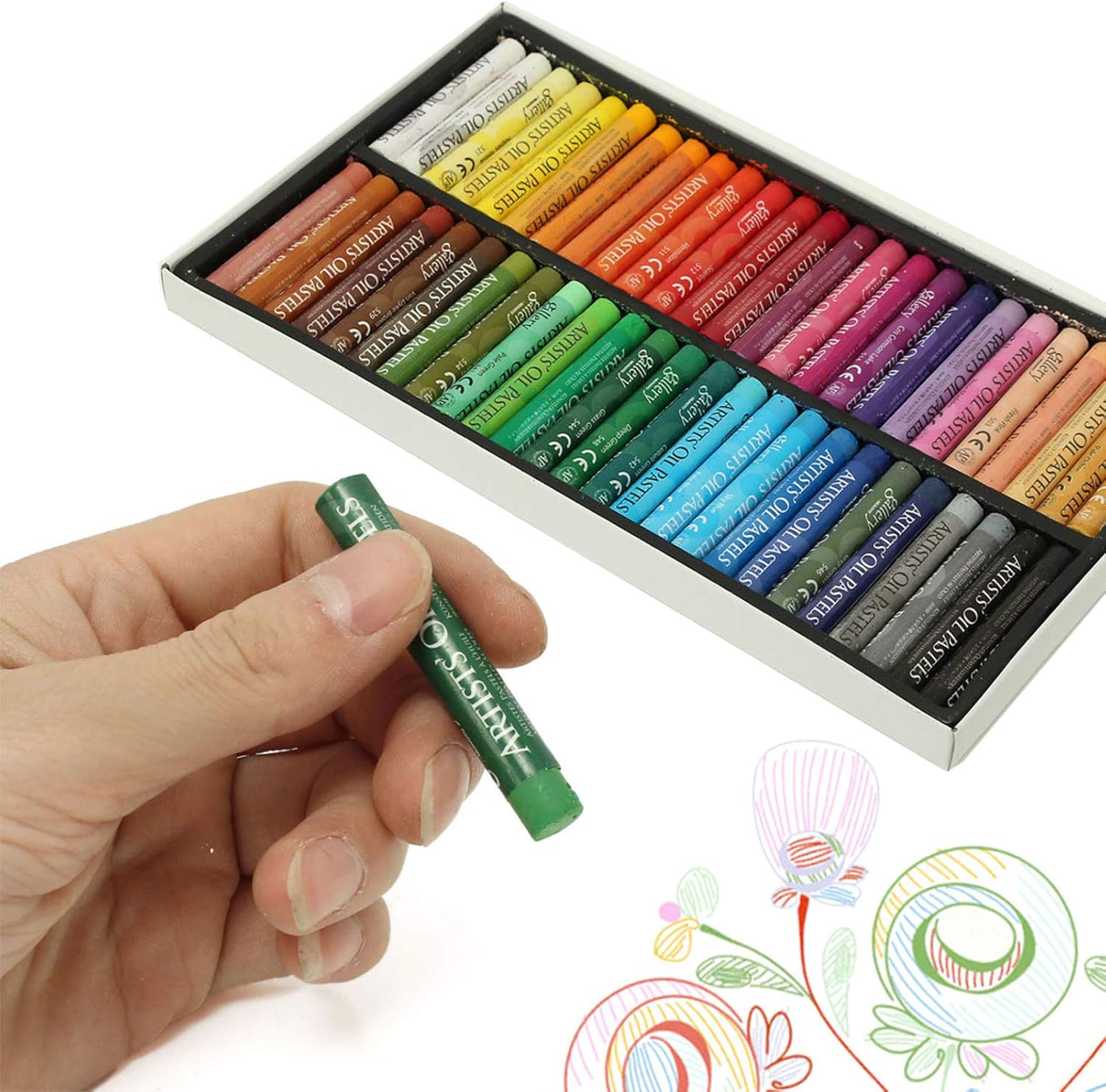 Patoper Oil Pastels Set Drawing Pastel Sticks Paint Crayons for Kid Adult 50 Colors ,Student Painting Art Supplies Colouring DIY Crafting Doodling Artwork School Office : Arts, Crafts & Sewing