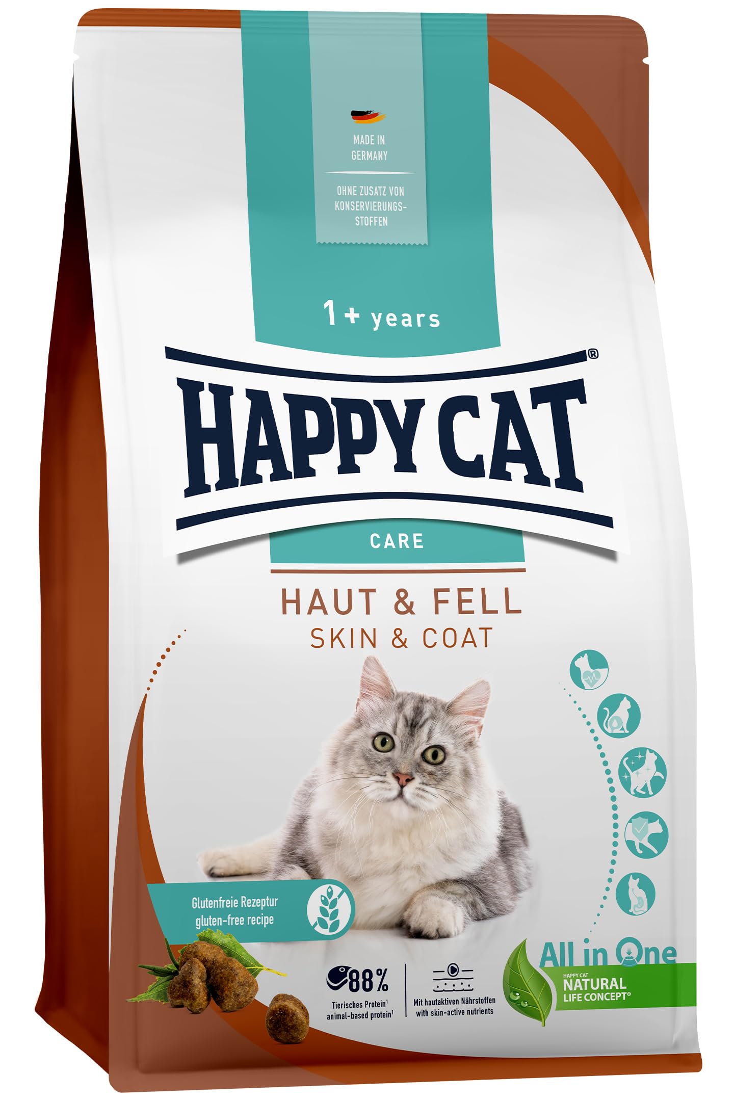 Happy Cat Sensitive Haut und Fell, Arttypisch, 1.3 kg (1er Pack)