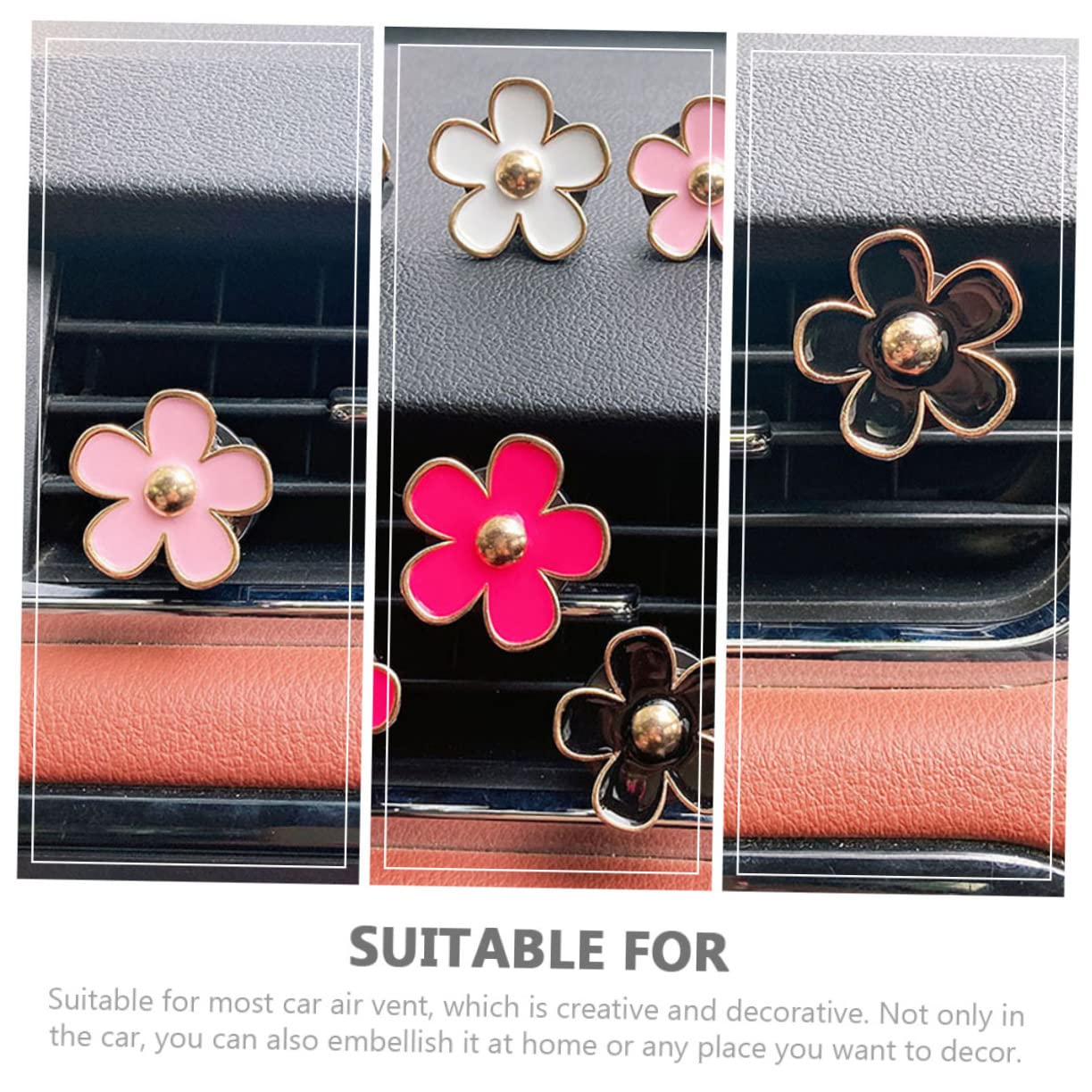 Vaguelly 30stücke Blumen Auto Ventilationsclip Teiliges Farbenfrohe Auto-innenraumdekoration Und Komfortabler Luftauslass-clip Für Aromatische Erfrischung Und Stilvolle Gestaltung