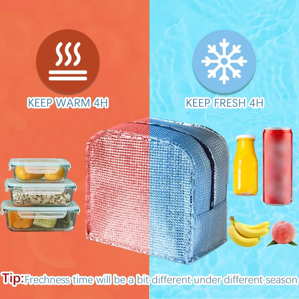 Honitty Kühltasche Damen - Faltbare Lunchbag 27x16x22cm Für Büro & Picknick