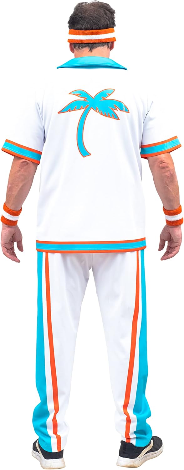 Jackie Moon Deluxe Flint Tropics Jersey Complete Warm Up Costume Set for Halloween & Cosplay - Image 2