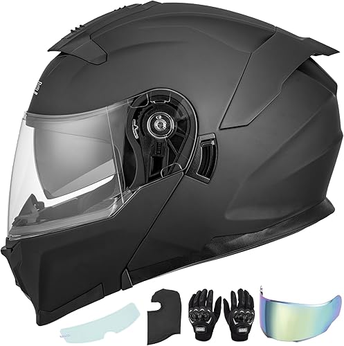 Cascos Modulares de Motocicleta de Cara Completa Abatibles para Motocicleta de Calle Casco de Motocicleta para Adulto Unisex Modelo 912