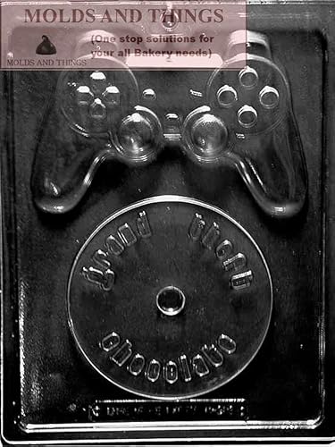 MOLDS AND THINGS Kit de videojuegos Molde de caramelo de chocolate, controlador de videojuegos Molde de caramelo de chocolate con © instrucciones de