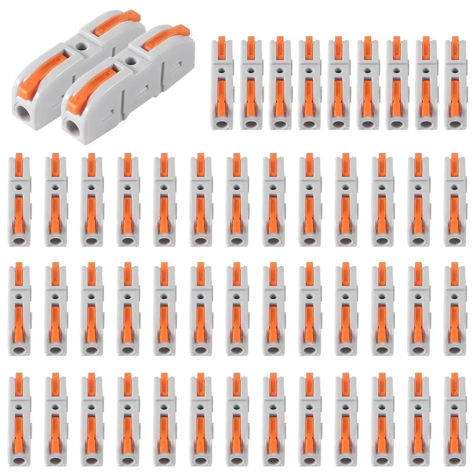 1 zu 1 Inline-montierbarer Kabelverbinder, elektrische Steckverbinder, Kabelklemmen, 20 Stück(34pcs)