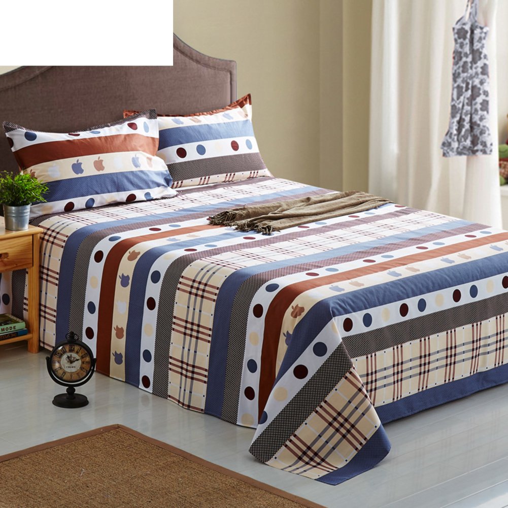 Feuilles de coton pour lit enfant drap plat Twill doux idéal pour chambre de garçon