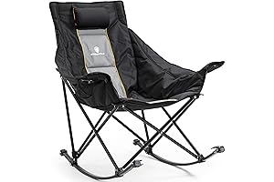 Dowinx Oversized Rocking Camping Chair: Comfort and Durability for Outdoor Escapades