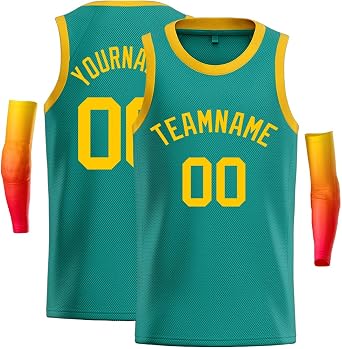 KXK Custom Basketball Jersey Personalized Stitched & Printed Letters Number, Sports Jerseys for Men/Boy