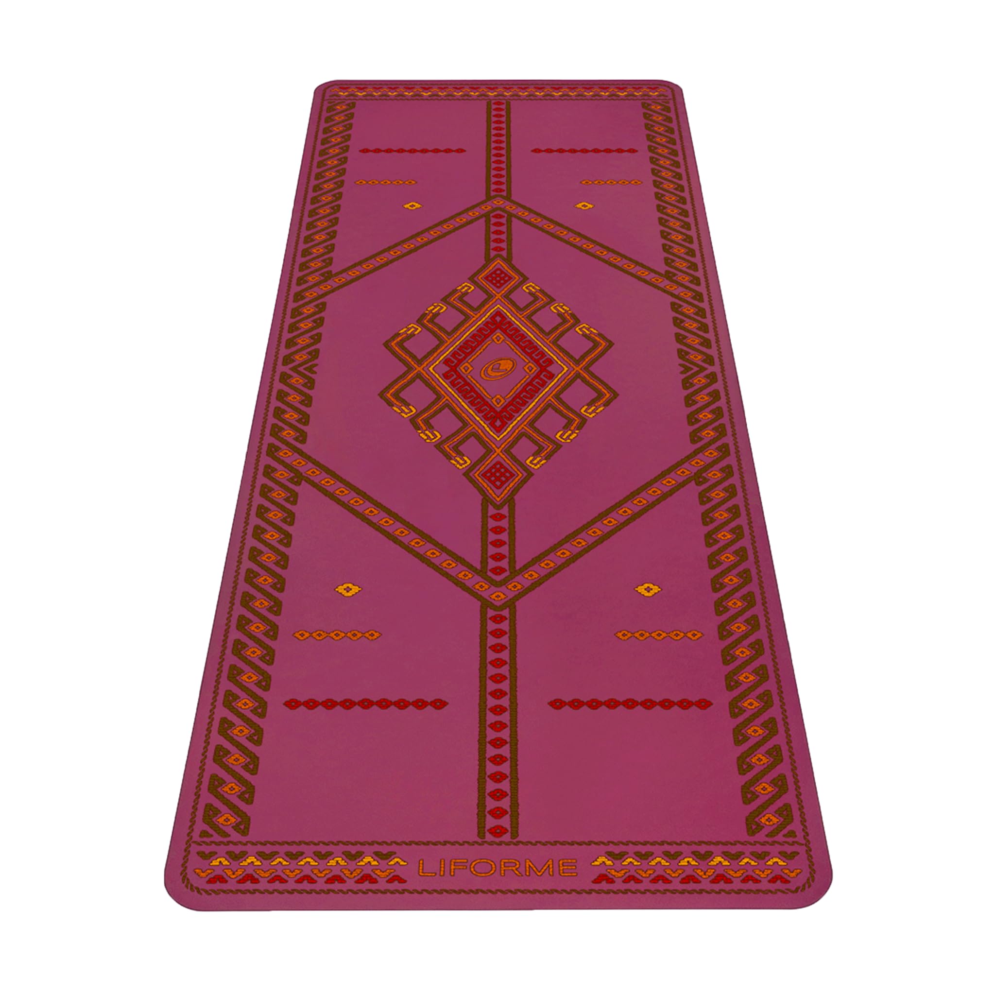Liforme Tappetini Yoga Stampati – Design brevettato per l'allineamento | Aderenza eccezionale, Ecologico, Atossico, Resistente al sudore, lungo, largo, spessore di 4,2 mm, Borsa per Yoga inclusa