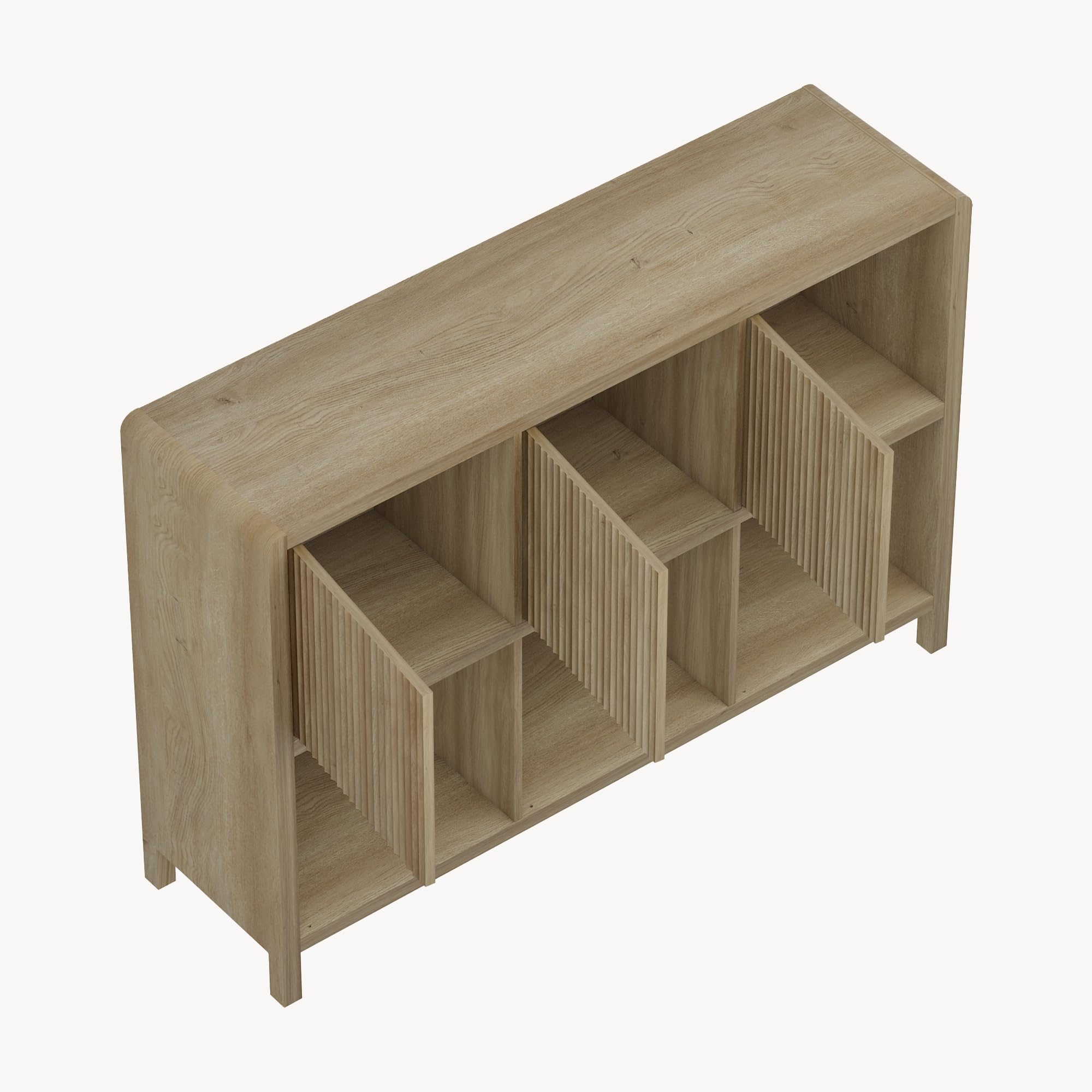 Commode avec 3 Portes à Montage Flexible Système Push-to-Open 6