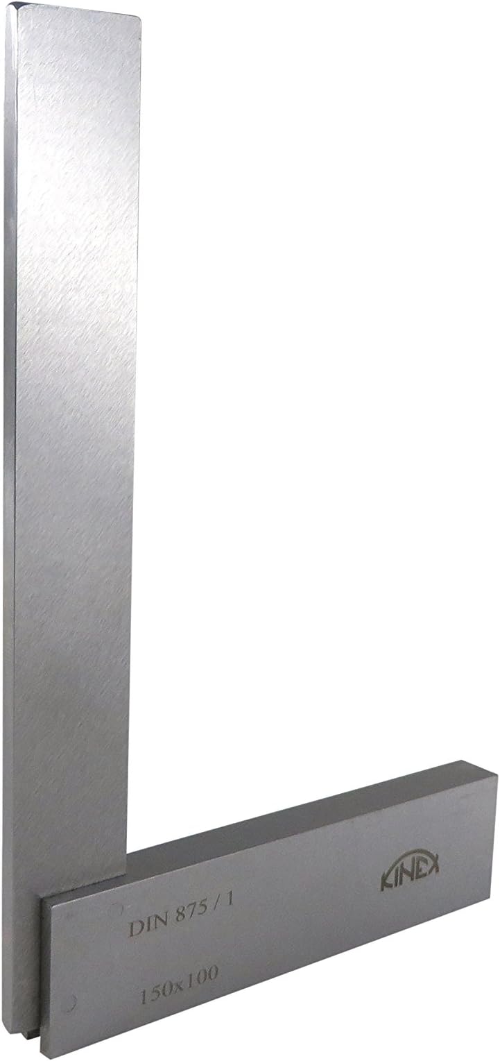Kinex 4026-12-015 Solid Machinist Square 6 x 4 Inches (150 x 100 mm) DIN 875/1 (Square w/in 18 microns or 0.0007 Inches)