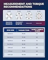 Vista 6 de KAX Espaciadores de rueda de 4 x 4 de 1 pulgada para Trail Boss 330, espaciadores de 4 lengüetas con orificio de cubo de 2.323 in de 1/2 pulgada x
