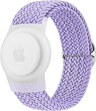 Vancle Bracciale Airtag per Apple per Bambini, Cinturino Elastico Braccialetto Air Tag Item Finder, 2022 Aggiornamento Nylon Regolabile Cinturini Regolabile Anti-Perdita Loop per Bambini Anziani