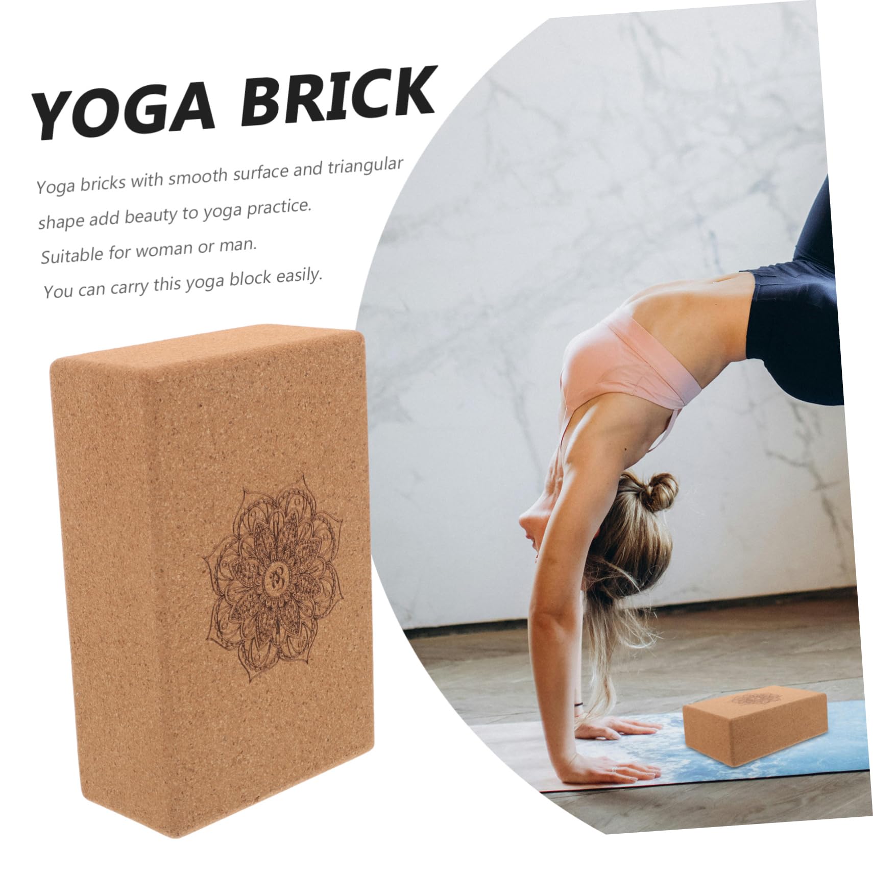 Blocco Yoga ad Alta Densità in Sughero, Brick Triangolare
