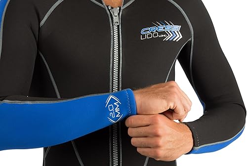 Miniatura 4 de Cressi Traje de neopreno con cremallera frontal completa para hombre para natación, esnórquel, buceo - Lido Long Diseñado en Italia