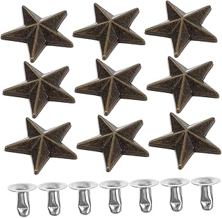 NAMOARLY Decoração 10 Pçs De Estrela Punk Studs Roupas Punk Spikes Bolsa Punk Spikes Acessórios Kit De Rebite Rebite Para Sapatos De Roupas DIY Spike Forma De Estrela Sapato Spikes