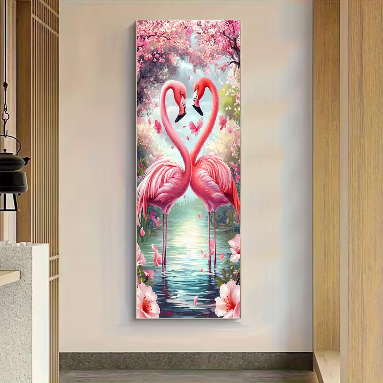 5D Flamingos Diamond Painting Erwachsene Großes XXL 50x130cm qw2-38