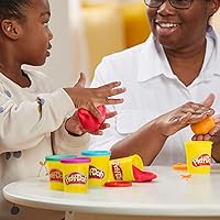 Vista 5 de Play Doh - Compuesto para modelado, paquete de 10 colores surtidos, no tóxico, latas de 2 onzas, regalos para relleno de calcetines navideños