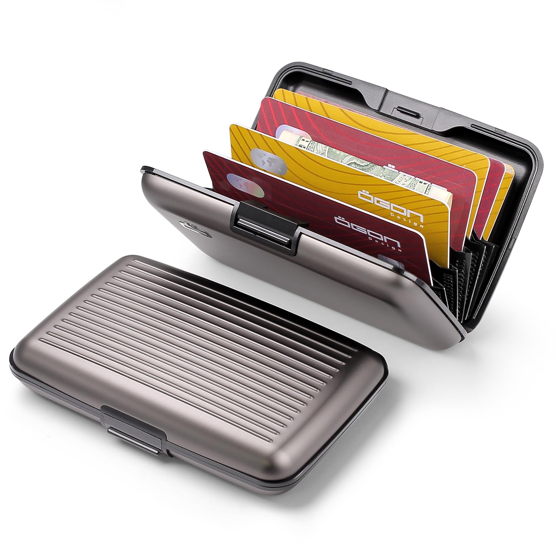 Aluminiowy portfel na karty z ochroną RFID. Model: STOCKHOLM ORIGINAL | Kultowy aluminiowy portfel od 2004 roku. Szybki dostęp do kart. Mieści do 10 kart i banknotów.